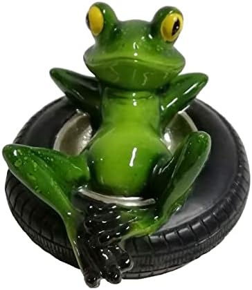 Dehner DekoSchwimmfigur Frosch im Reifen, ca. 13.3 x 8.7 cm