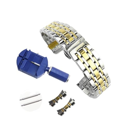 Cong Yi 2in1 pȃXg[gXeXX`[vXgbv 12 14 15 16 17 18 19 20 21 22 23 26 24 ~[gubNpvohuXbg(Silver Gold,19mm)