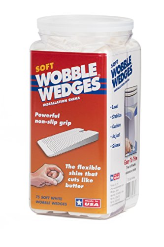 Wobble Wedges Multi-Purpose Shims–Soft White 75 ea –Easy Trim –Protect Delicate Surfaces –Level