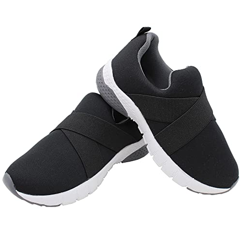 Tênis Infantil Unissex Escolar Gibizinho S/Cadarço Preto Cor:Preto;Tamanho:32;Gênero:Homem