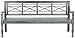 Safavieh Patio Collection Martin Adirondack Acacia Wood Bench, Ash Grey