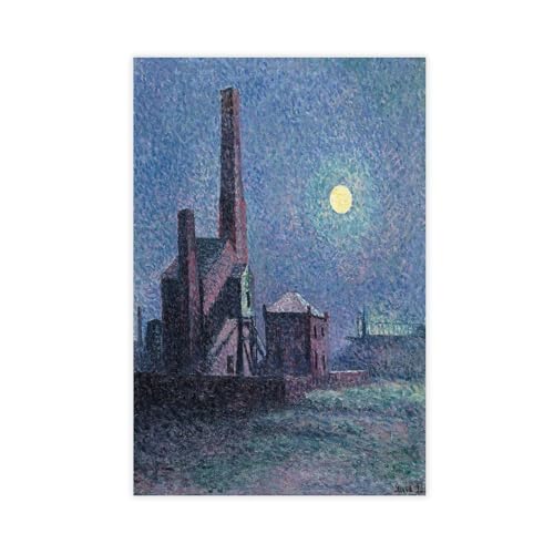 Factory in The Moonlight Maximilien Luce pour chambre moderne
