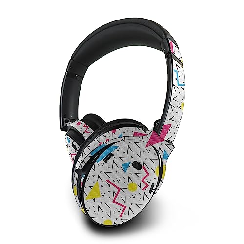 Image of MightySkins Carbon Fiber Skin Compatible with Bose QuietComfort 45 Headphones - 90s Fun | Protective, Durable Textured Carbon Fiber Finish | Easy to Apply, Remove, and Change Styles | Made in The USA