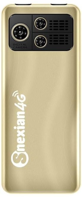 Image of Snexian All-New Bold 4G Touch and Type 4G Volte Dual Sim |Keypad Mobile| with 2.8 inch Display | All SIM | Whatsapp |Facebook|Instagram|YouTube| Powerful 3000Mah Battery |Camera | Smart Phone | Gold