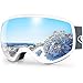 スキーゴーグル キッズ 子供用 スノーゴーグル メガネ対応 スノーボードゴーグル 適用3-12歳ボーイズガール OTG広視野球面 防風 防雪 曇り防止 UV400 紫外線防止 キッズスポーツ用ゴーグル 軽量と耐衝撃 冬山登山/スノボ/サバゲー/バイク/スキー運動に全面適用