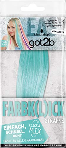 Schwarzkopf got2b Farbk(l)ick Freaky Blau Clip-in, 1er Pack (1 x 1 Stück)