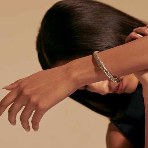 John Hardy Dot Collection, Women's Bracelet, 6.55MM 925-Sterling Silver, Luxury Women's Wrist Bracelet with Pusher Clasp4