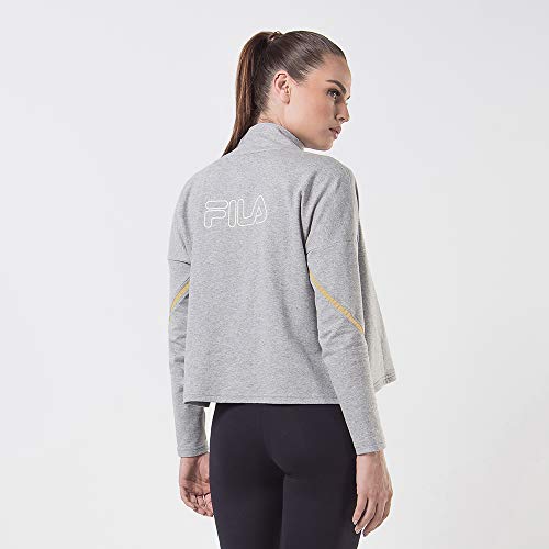 Jaqueta Gemini, Fila, Feminino, Mescla Médio/Mescla Escuro, G