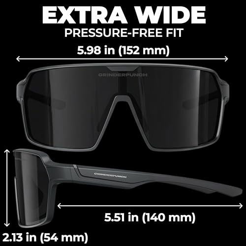 Image of grinderPUNCH Polarized Sports Sunglasses for Men Women UV Protection Shades for Baseball Running Cycling Skiing & Pickleball