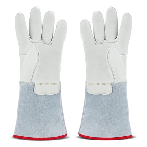 Wooswen Protective Cryogenic Gloves for Liquid Nitrogen/Dry Ice/Cold Storage- 14.2
