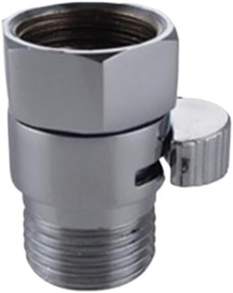 Brass Shower Flow Control Valve Water Pressure Reducing For Bidet Spray or Hand Shower Head Diverter Shut Off Switch(Black)