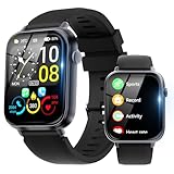 Smart Watch for Men Women Answer/Make Calls, 1.85" HD Screen Fitness Watch with Heart Rate/Sleep Monitor/Step Counter, 100+ Sport Mode Activity Trackers IP68 Waterproof Smartwatch for Android/iOS