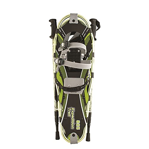 Expedition Lightweight Aluminum Frame Snowshoe Trail Kit With Twist-Lock Trekking Poles, Dual Ratchet Bindings & Xpe Trail-Flex Decking, Includes Waterproof Carry Bag, 25", Up To 200 Lbs #TOP1
