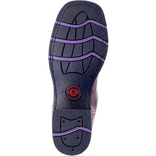 Laredo Womens Lola Square Toe Dress Boots Mid Calf Low Heel 1-2" - Brown, Purple - Size 6 B #TOP7