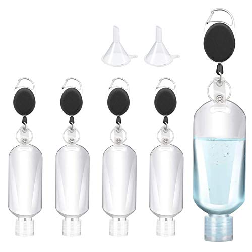 SYOSIN Botella de Viaje Portátiles,Recargables Vacía Botellas para Desinfectante de Manos,Jabón Líquido,Champús,Loción Accesorios,para Viajes,Actividades al Aire Libre,Escuela