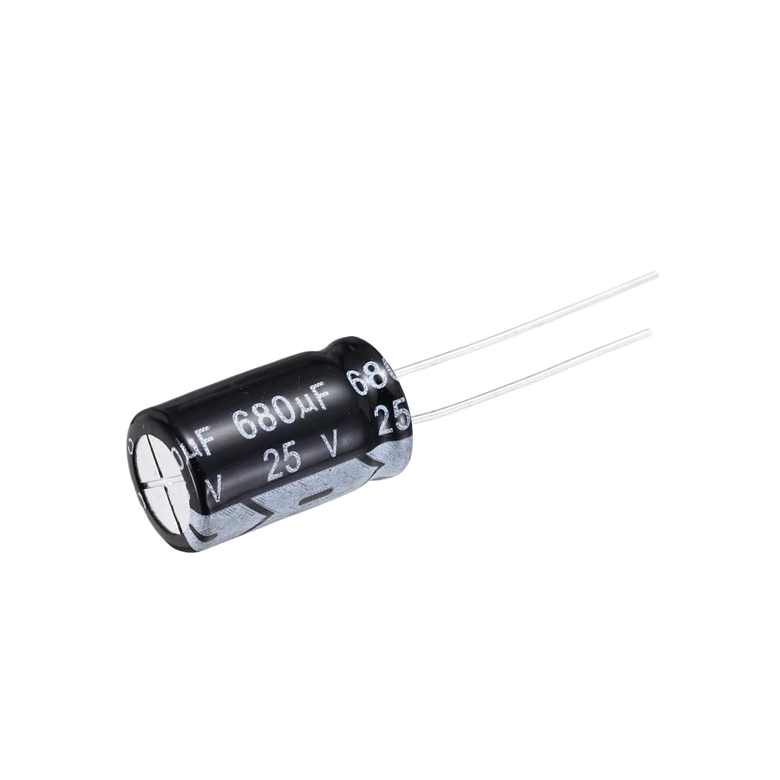 QUARKZMAN 680uF 25 V 10 x 17 mm kondensator elektrolityczny, złącza promieniowe, aluminiowe kondensatory do telewizorów, monitora LCD, VCD, 50 szt
