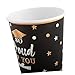 WHAMVOX 30pcs Graduation Party Tableware Set Disposable Paper Cups and Plates for Graduation Celebrations Themed Decor for Snacks and Desserts Easy Cleanup for Events