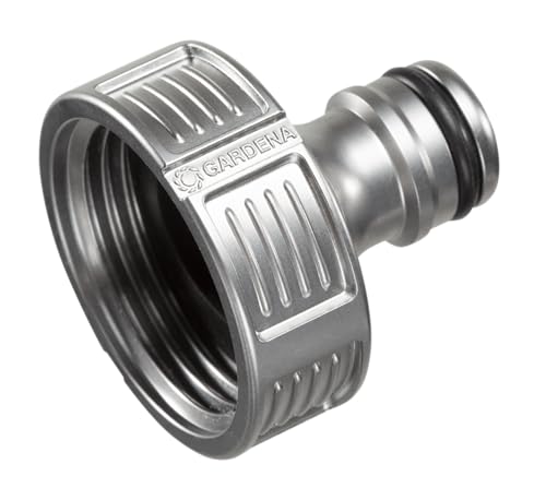 Nez de robinet Premium 33,3 mm (G 1 Pouce) de Gardena : adaptateur pour robinets, résistant au gel, emballé (18242-20)