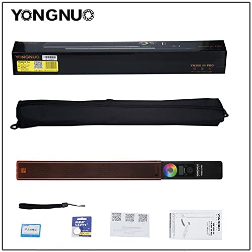 YONGNUO YN360 III Pro 5500K RGB LED Luz de vídeo colorida para filmes de vídeo