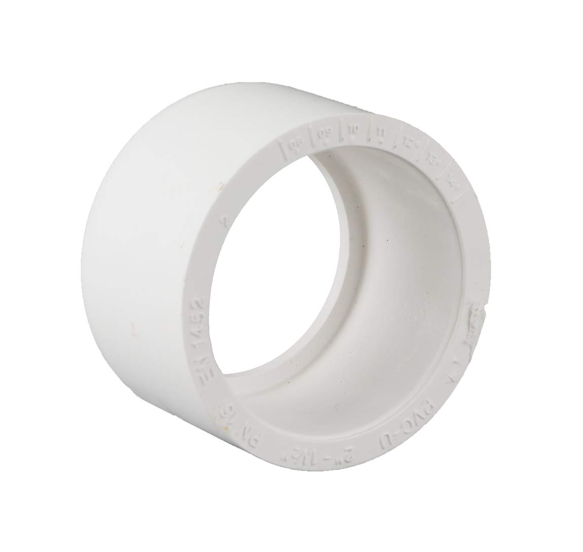 Swimming Pool Pipe Fitting 2'' to 1.5'' Reducer White ABS