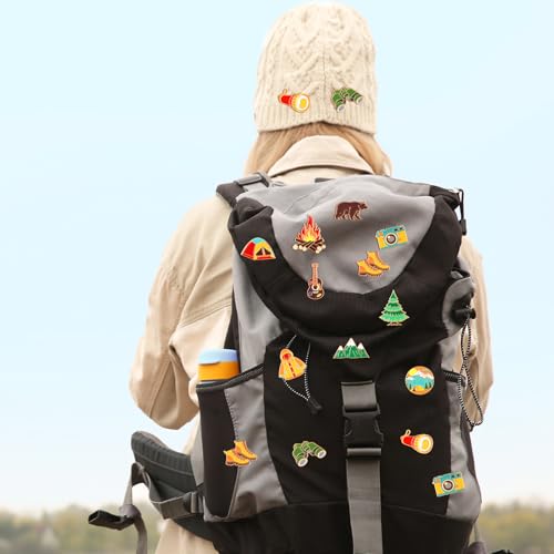 Image of Landical 60 Pcs Western Lapel Enamel Pins Bulk Silly Goose Derby Horse Camping Coastal Cowgirl Cowboy Hat Pins for Clothing Bag Truck Hat Decor Jewelry Party Favors Gift