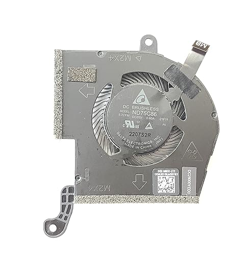 Replacement CPU+GPU Cooling Fan for Dell Alienware X14 Series ND75C85-21F10 ND75C86-21F11 DC28000YFD0 DC28000YED0 0198CH 05PF30 - Thumbnail 4