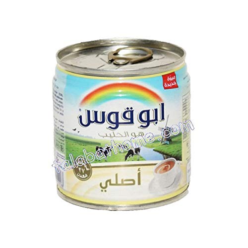 Rainbow Evaporated Milk Full Cream Sterilized 6Oz. 170Gm Each 6 Cans حليب أبو قوس مبخر كامل الدسم افضل صديق للشاي #TOP1