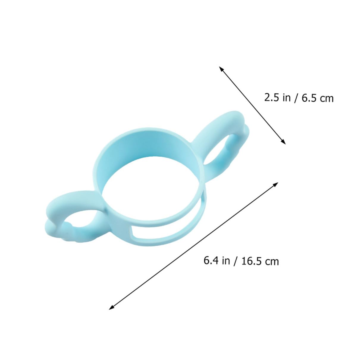 KOMBIUDA Silicone Bottle Handle Ergonomic Anti-Slip Feeding Bottle Handle for Independent Drinking Easy to Install and Clean Comfortable Grip for Parents