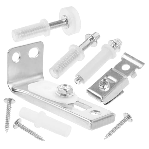 Kit de herrajes para puerta plegable con bisagra para puerta corrediza, accesorio de riel resistente para clóset, instalación fácil
