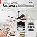 Anderic UC7078T for Hampton Bay Ceiling Fans - Remote Control with Wall Mount only (Receiver not Included) - CHQ7078T CHQ8BT7078T RR7079T L3H2010FANHD L3H2014FANHD Fan-HD HD5 (Standard - RR7079T)