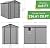 6x8 FT Plastic Outdoor Storage Shed with Floor