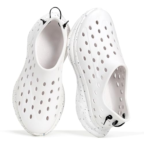 Project Cloud Recharge Recovery Shoes for Women & Men - Waterproof Slip-On Water Shoes Soft Insole Non Slip Lightweight Shoes for Gym Beach Pool & Post-Workout (Recharge White 9M)