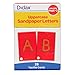 Didax Uppercase Sandpaper Letters - 28 Tactile Alphabet Cards for Grades Pre-K to 1st - Educational Letter Resources for Young Learners