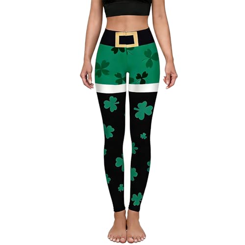 Generisch Elegantes leggings con estampado festivo para una comodidad moderna y elegancia informal en cualquier ocasión, verde, XL