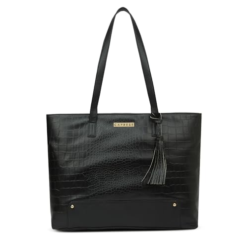 Image of Caprese Sansa 16 Inch Laptop Large Tote Bag for Women | Stylish, Durable, Multi-Compartment Design for Work, Travel, Shopping | Comfortable Straps Shoulder and Handheld Bag for Daily Use