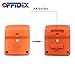 OFFIDIX Office Solar Desktop Calculator and Battery Dual Power Portable Electronic Calculator 12 Digits Large LCD Display Calculator Orange
