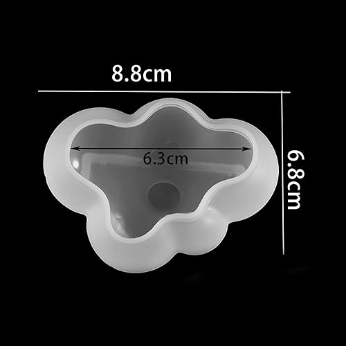Miniatura 8 de Molde de silicona de fundición de resina en forma de nube 3D, molde para velas de jabón, para bricolaje, resina epoxi, manualidades, decoraciones
