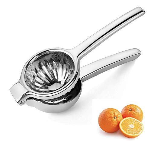 Fresh Menu Kitchen Premium Quality Citrus Squeezer - Heavy Duty Lime and Lemon Squeezer That's Great for Juicing Oranges - Includes 10 Free Recipes