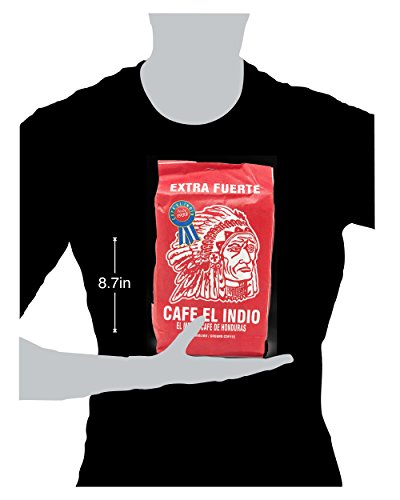 CAFÉ EL INDIO Cafe Molido:Coffee El Indio Extra Fuerte | Ground Strong Coffee From Honduras | 16 individual bags total of 1 ounce each | Guaranteed Best Coffee 100% Customer Satisfaction (Single)