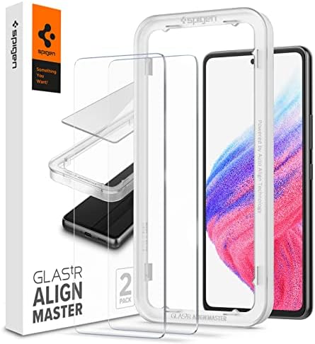 Spigen AlignMaster Tempered Glass Screen Protector for Samsung Galaxy A53 5G - 2 Pack
