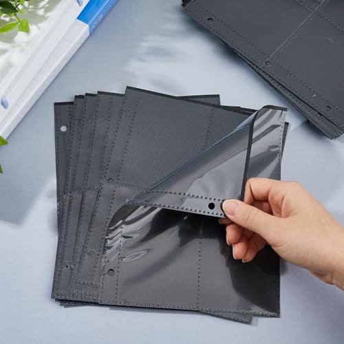 Pochettes A5 de classeur pour cartes à collectionner en plastique rigide