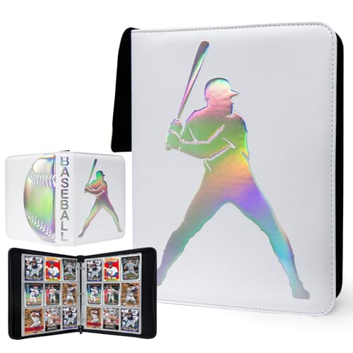 900 Pockets Baseball Card Binder Portable Waterproof Storage Album with Removable Sleeves for Baseball Sports Cards 2025 2026 Collectors