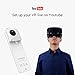 Insta360 Nano 360 Degree Camera VR 3D Panoramic Point and Shoot Digital Video Cameras 3K HD Dual Wide Angle Fisheye Lens for iPhone 7, 7 Plus and all iPhone 6 series, 360 Live on Facebook- Pearl White