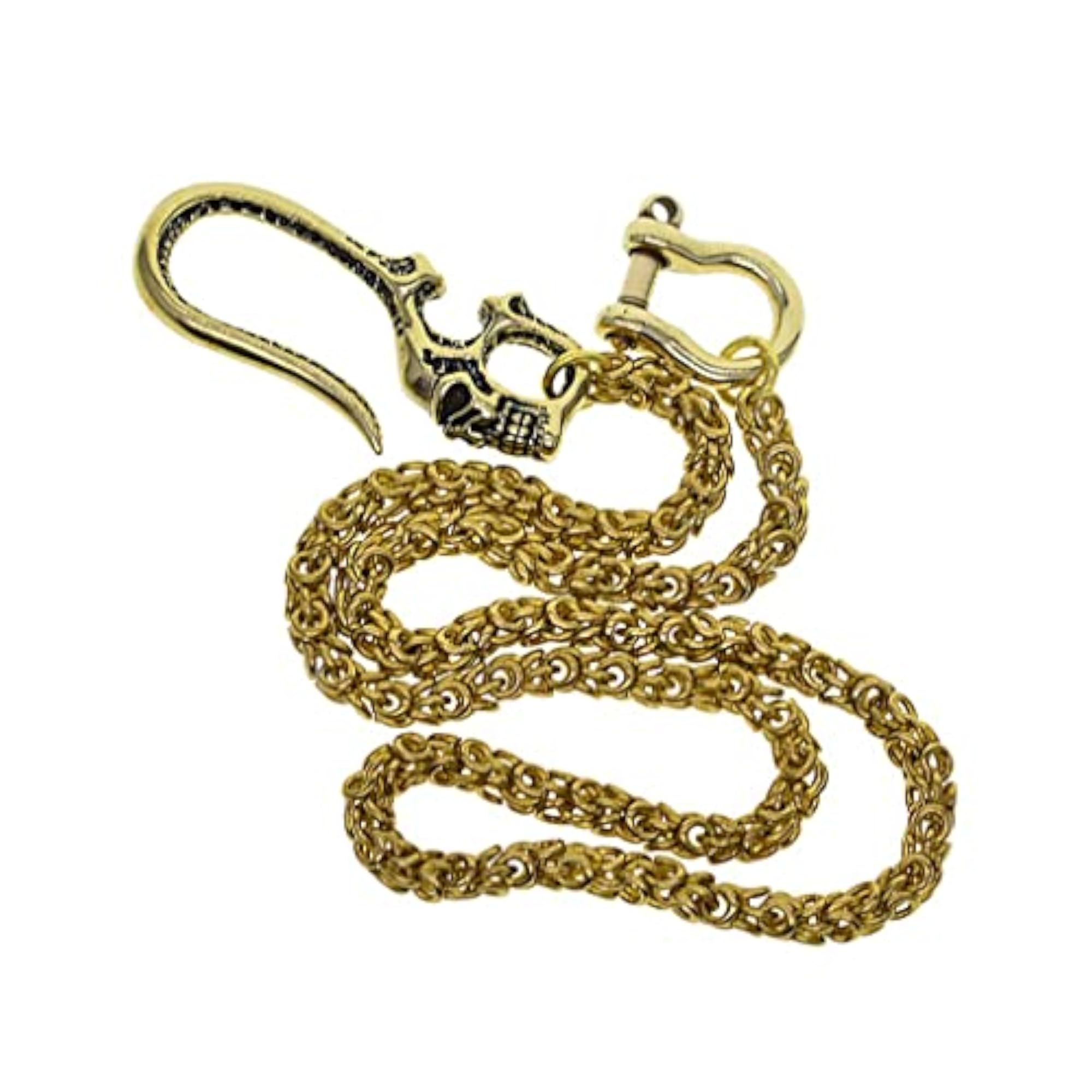 Men's Biker Chain Skull Hook Chain Necklace
