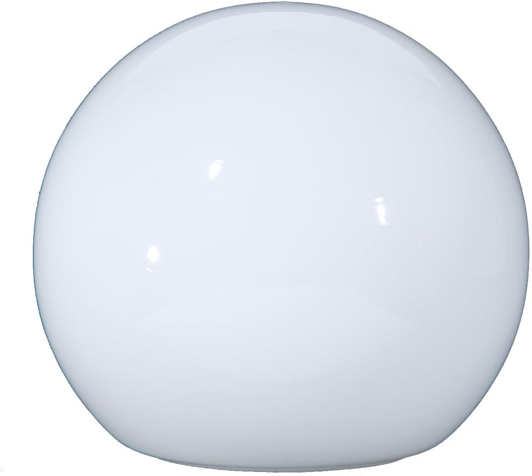 B&P Lamp 8" Opal Glass Neckless Ball Shade