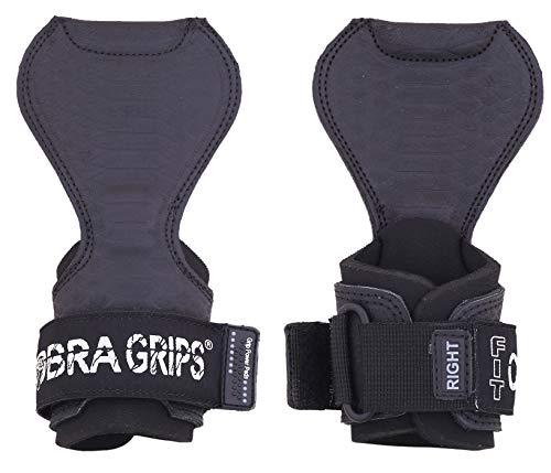 Image of Cobra Grips Weight Lifting Gloves with Adjustable Neoprene Padded Wrist Wraps - Heavy Duty Alternative to Power Lifting Hooks for Deadlifts