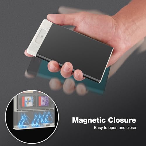 Image of HEIYING Switch Game Card Case for Nintendo Switch /Switch OLED /Switch Lite Game Card or Micro SD Memory Card, Metal Switch Game Holder with 20 Game Card Slots and 20 Micro SD Card Slots