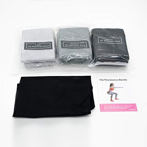 Bandas de resistencia de tela para entrenamiento de piernas y glúteos, hombres y mujeres, bandas de ejercicio antideslizantes, bandas de fitness