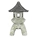 Design Toscano Asian Decor Pagoda Lantern Indoor/Outdoor Statue, Set of 2 Large, Cast Stone Resin, Two Tone Stone Finish