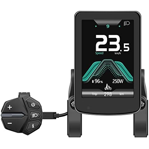 eBike Display for BAFANG BBS01B BBS02B BBSHD Motor Electric Bike Bicycle Ebike Computer with PAS UART Protocol 0-9 Levels Cover